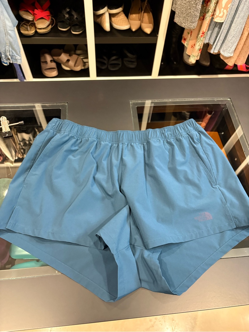 The North Face Women's Teal Athletic Running Shorts